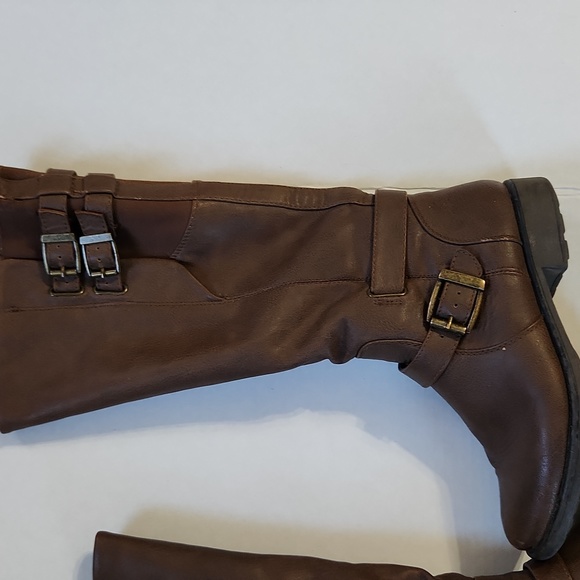 Baretraps Calf Length Boots Brown Man made Leather - 7.5 - Picture 3 of 14